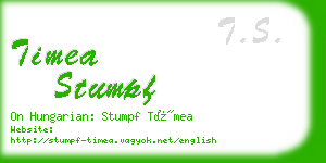 timea stumpf business card